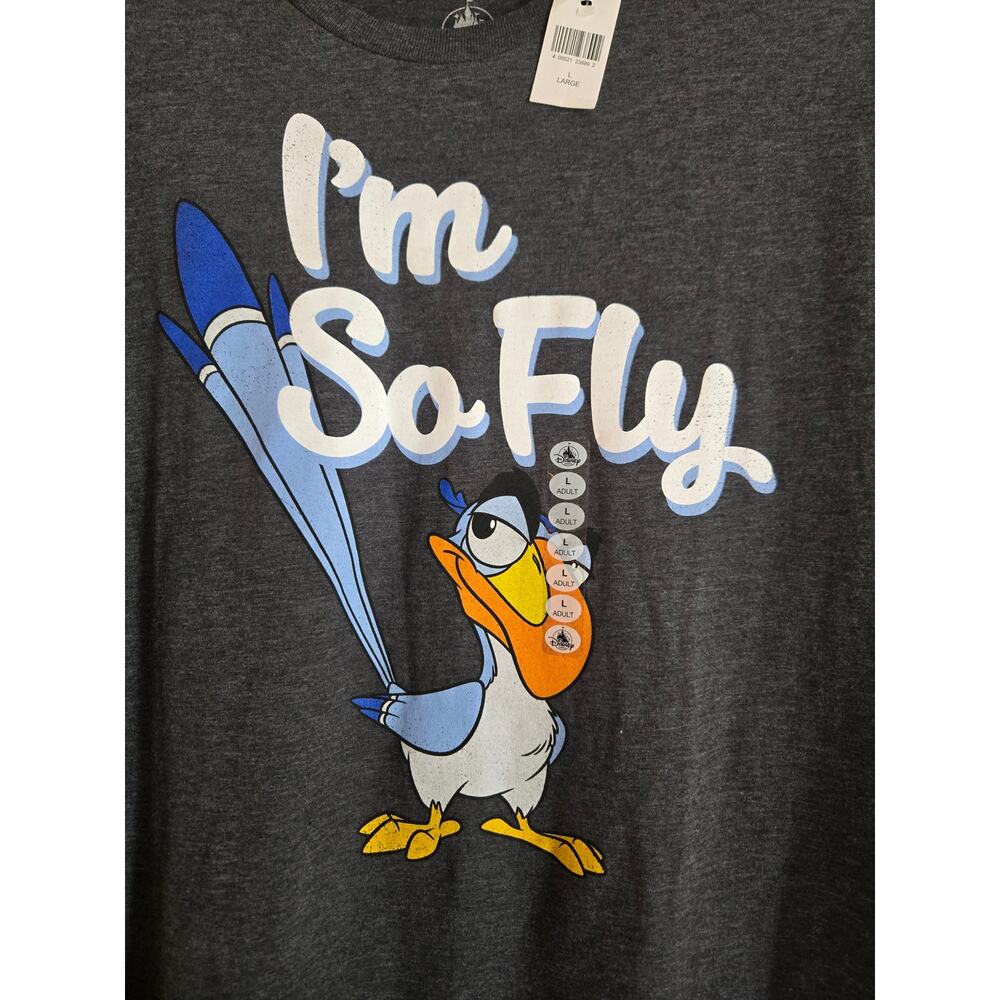 Disney Parks The Lion King Zazu I'm So Fly Short Sleeve T-Shirt Size Large NWT - Picture 3 of 9